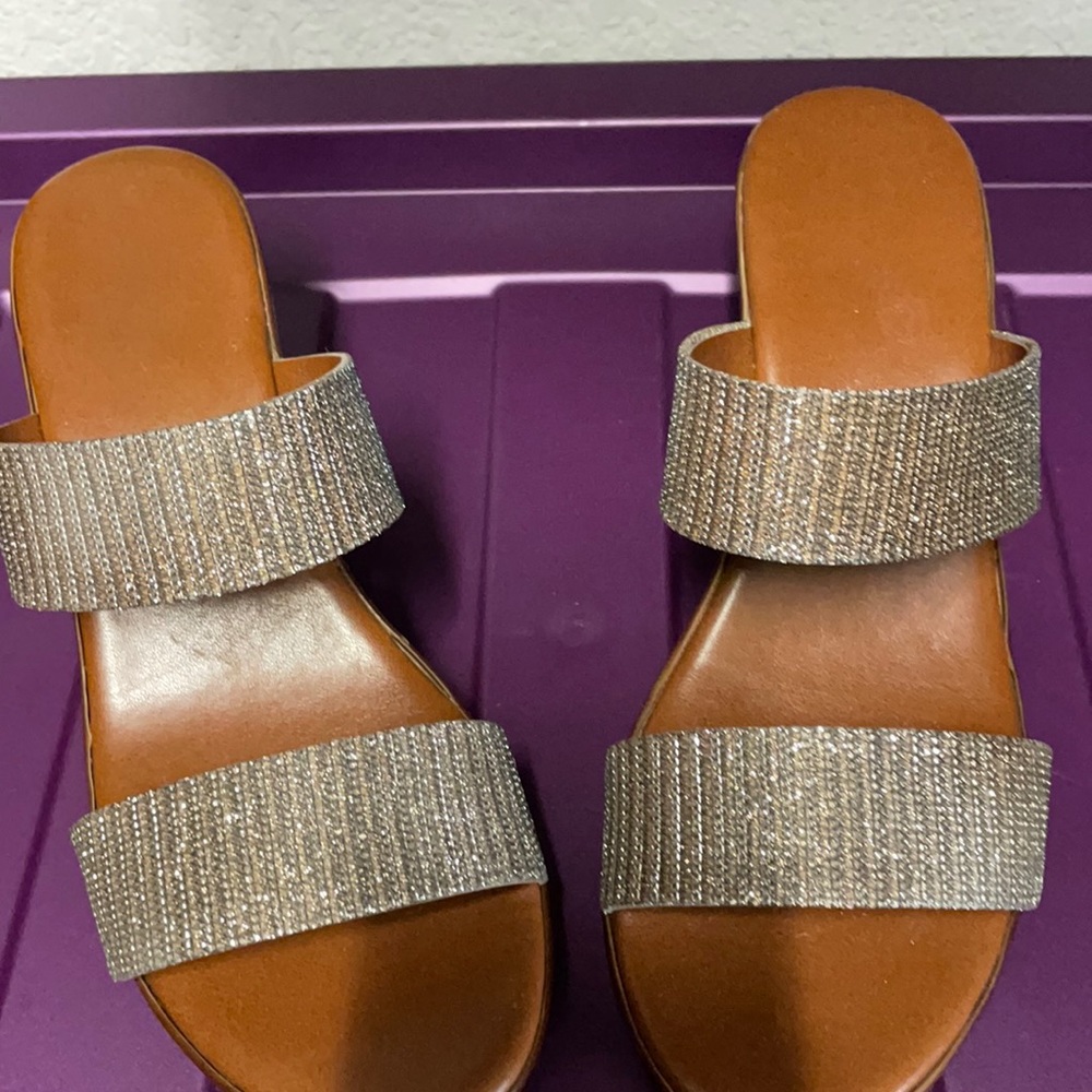 Made in Italy wedge sandals size 7.5